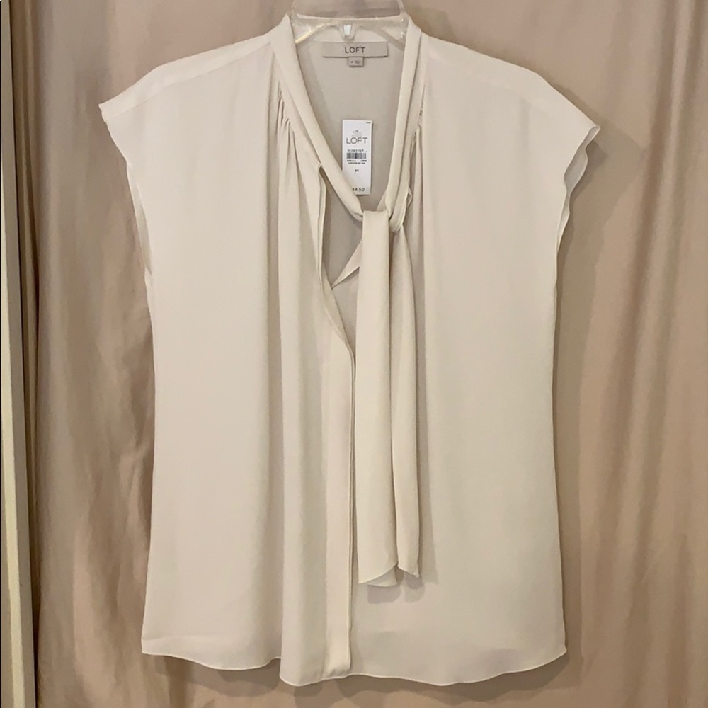 cream loft blouse